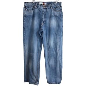 Indigo red denim jean Ricky Street boot  casual 38 wide y2k retro street-wear